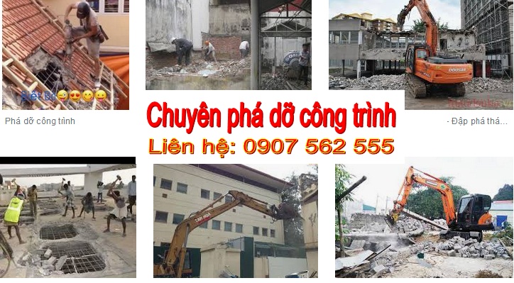 chuyên nhận phá dỡ công trình tphcm